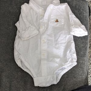 GAP White Button-Up Baby Bodysuit